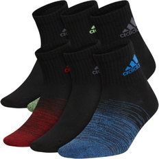 M Socks adidas Superlite Badge of Sport Quarter Socks 6-pack Kids - Black
