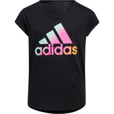 Adidas T-shirts Children's Clothing adidas Girl's Scoop Neak T-Shirt - Black (EX4645)