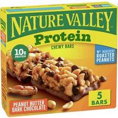 Sugar Free Food & Drinks Protein Chewy Bars Peanut Butter Dark Chocolate 40g 5 pcs