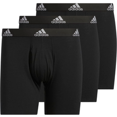 adidas Stretch Cotton Boxer Briefs 3-pack - Black