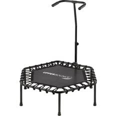 Upper Bounce Mini Trampoline with Adjustable T-Shaped Handrail