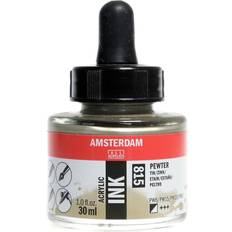 Amsterdam Acrylic Ink Bottle Pewter 30ml