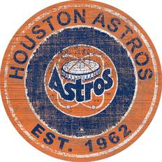 Fan Creations Houston Astros Round Heritage Logo Sign Board