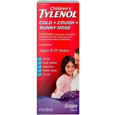 Cold medicine without acetaminophen Children's TYLENOL Cold Cough Runny Nose Medicine Grape 4.0 fl oz