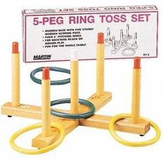 Plastic Ring Toss Ring Toss Set, 5-Peg Multi
