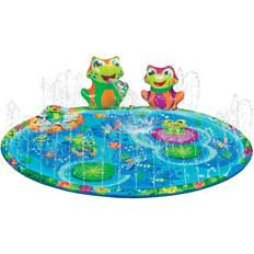 Bubble Blowing Banzai Froggy Pond Splash Mat Sprinkler, 13690FR