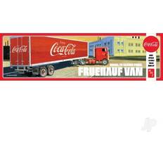 Plastic Trailers & Wagons Amt Auto World 1:25 Scale Coca-Cola Fruehauf Van Semi Trailer