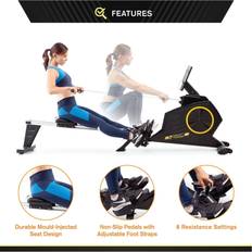 Ab Trainers Circuit Fitness Deluxe Foldable Rowing Machine Bluetooth