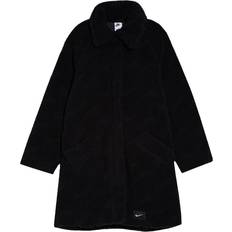 Nike Coats Nike Icon Clash Faux Fur Fleece Coat - Black