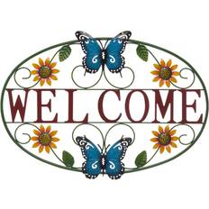 Easy-up Wallpaper Glitzhome Whimsical Welcome Wall Decor