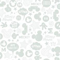 Childrens Wallpaper RoomMates Disney Mickey Mouse Icons (RMK11152WP)