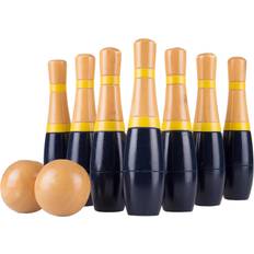 8 Inch Wooden Lawn Bowling Game Set Indoor Outdoor Kids Adults Fun one size