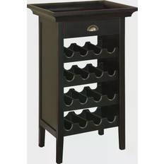 Wine Storage Cabinets Powell Merlot 502-426 Black