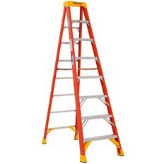 Step Ladders Werner Type 1A Fiberglass Step Ladder Orange