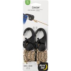 Carabiners & Quickdraws Nite Ize CamJam Carabiner with Rope BLACK