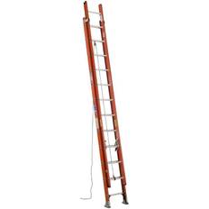 Step Ladders Werner 24 ft Fiberglass Extension Ladder, 300 lb Load Capacity