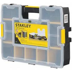 Stanley Assortment Boxes Stanley Adjustable Compartment Box,Plastic,Black STST14027