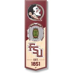 Sports Fan Products YouTheFan Florida State Seminoles 3D Stadium View Banner