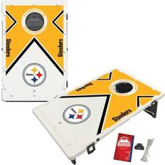 Victory Tailgate Pittsburgh Steelers BAGGO Vintage Cornhole Board Set