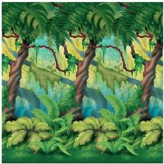 Decals & Wall Decorations Beistle Jungle Trees Backdrop (52104) Quill