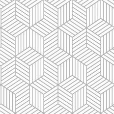 Wallpaper RoomMates Stripped Hexagon (RMK10705WP)