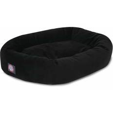 Dog Beds, Dog Blankets & Cooling Mats Pets Majestic Suede Bagel Whole Dog Bed Large