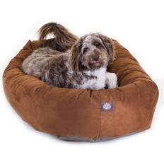 Majestic Dogs Pets Majestic Suede Bagel Whole Dog Bed Extra Large