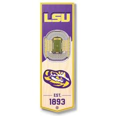YouTheFan LSU Tigers 3D Stadium View Banner