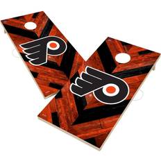 Victory Tailgate Philadelphia Flyers Herringbone Design Cornhole Set