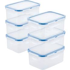 Plastic Kitchen Containers Lock & Lock Easy Essentials Kitchen Container 6pcs 0.5L