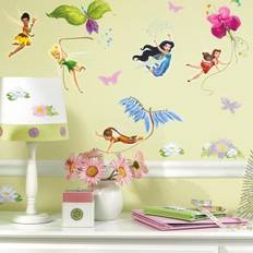 Disney Veggdekor RoomMates Disney Fairies Wall Decals with Glitter