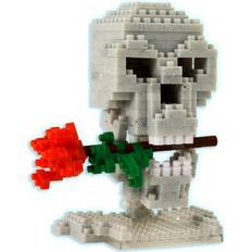 3D Pixel Puzzle Skull & Rose 230 Pieces