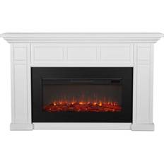 White Electric Fireplaces Real Flame Alcott Landscape