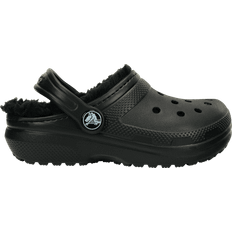 Polyurethane Children's Shoes Crocs Kid's Classic Lined Clog - Black