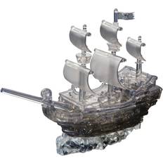3D-Jigsaw Puzzles Bepuzzled 3D Crystal Puzzle Black Pirate Ship 101 Pieces