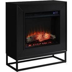 Black Electric Fireplaces Frescan Contemporary Touch Panel