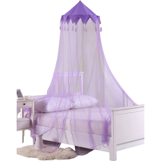 Casablanca Harlequin Sheer Collapsible Hoop Bed Canopy