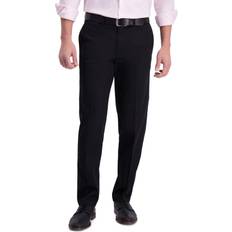 Haggar Iron Free Premium Khaki Straight Fit Pant - Black