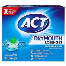 Saliva Stimulation Products ACT Dry Mouth Soothing Mint Lozenges 36-pack