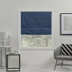 Brown Pleated Blinds Exclusive Home Acadia Blackout 58.4x162.6cm