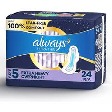 Always Ultra Thin Extra Heavy Overnight Size 5 with Wings 46-pack • Price »