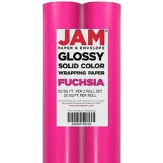 Gift Wrapping Papers Jam Paper Gift Wrapping Papers Fuchsia 2-pack
