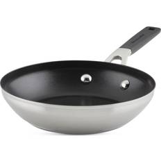 8-1/2 Inch Diameter Stainless Steel Frying Pan With Sturdy Plastic Han –  ToolUSA