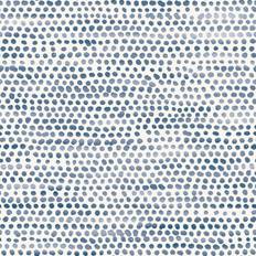 White Wallpaper Tempaper Moire Dots Blue Moon (MD10665)