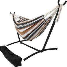 Double garden hammock Patio Furniture Sunnydaze 2-Person Brazilian Double