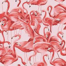 Red Wallpaper Tempaper Flamingo Cheeky (FL10538)