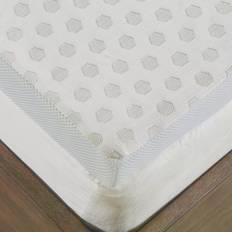 Bed Linen Sleep Philosophy 2-Inch Gel Mattress Cover White (203.2x152.4cm)