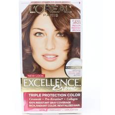 Reddish brown hair dye Excellence Creme Pro Keratine Hair Color Warmer 5RB Medium Reddish Brown