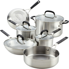 KitchenAid Cookware Sets KitchenAid Stainless Steel with lid 10 Parts