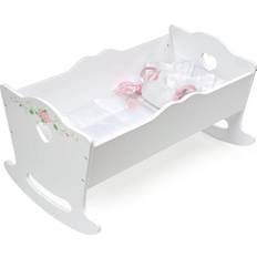 Badger Doll Cradle with Bedding & Free Personalization Kit